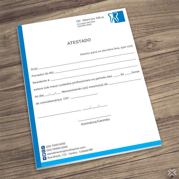 Atestado Dentista 0603