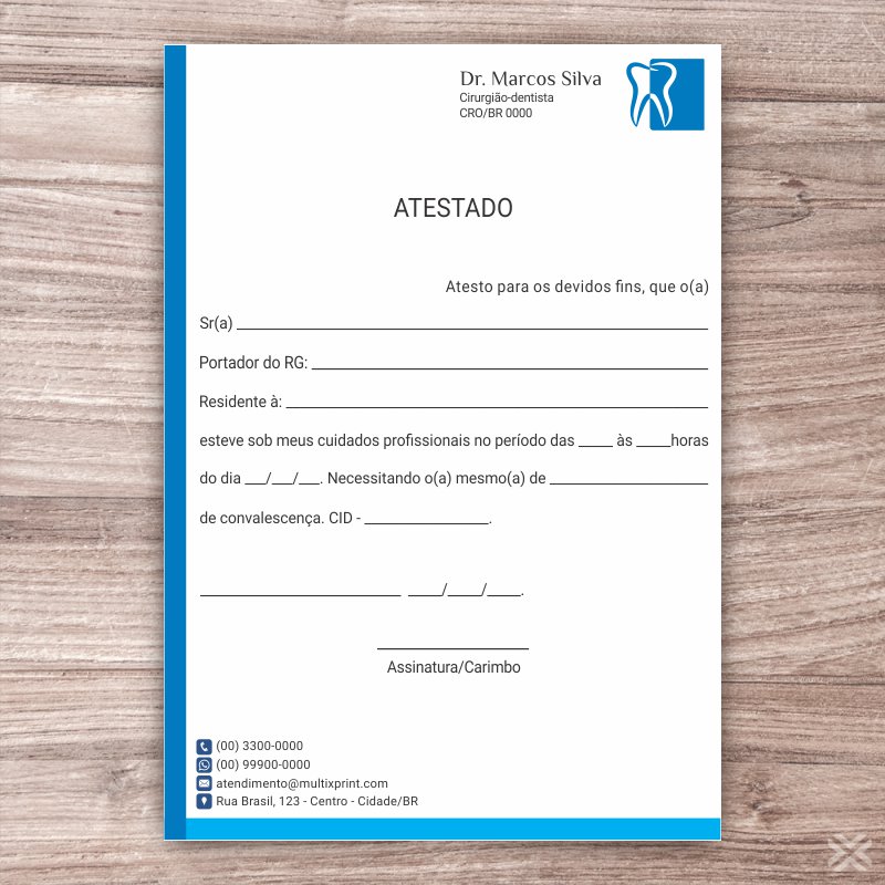Atestado Dentista 0603 - Imagem 2
