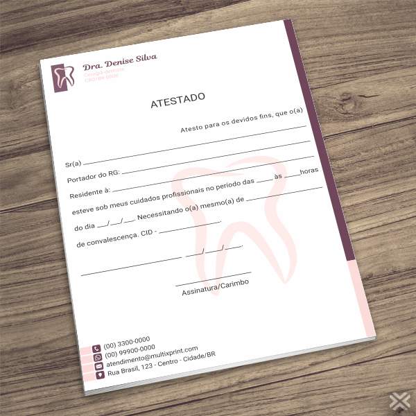 Atestado Dentista 0608