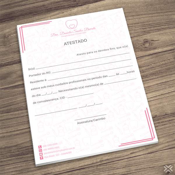 Atestado Dentista 0610