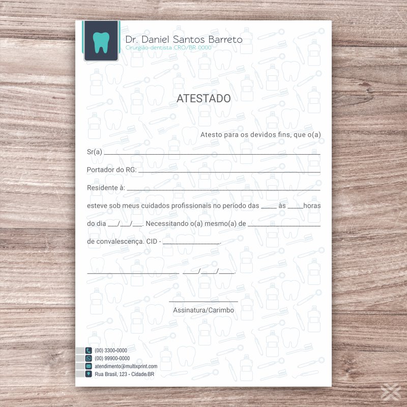 Atestado Dentista 0614 - Imagem 2
