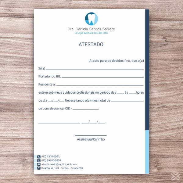 Atestado Dentista 0650 - Imagem 2