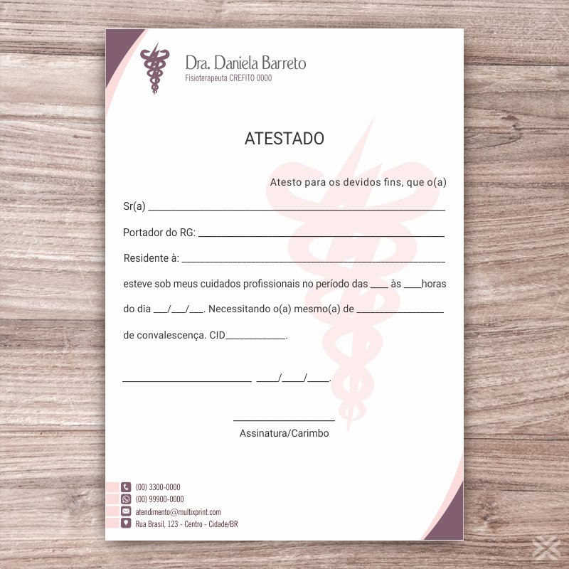 Atestado Fisioterapeuta 0939 - Imagem 2