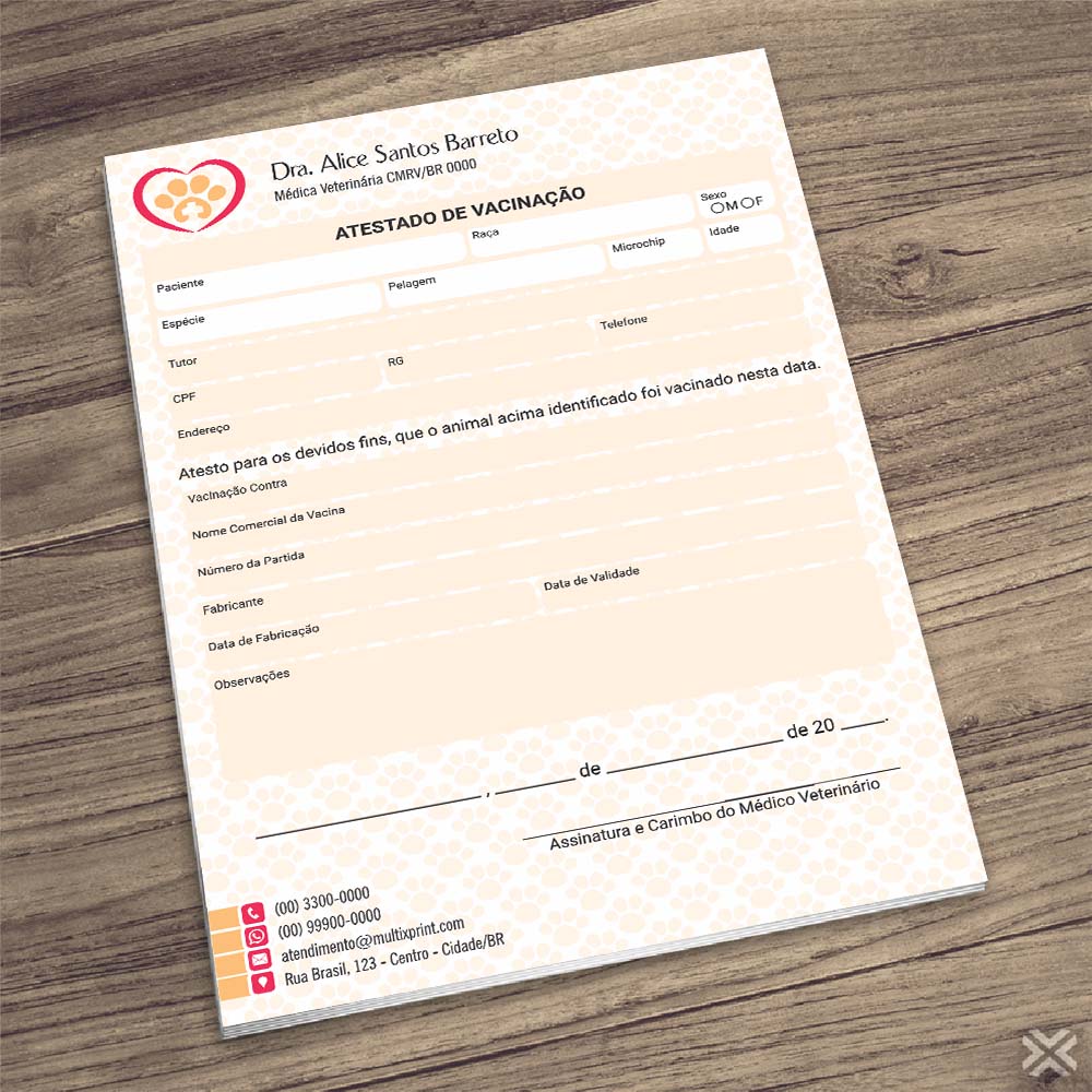 Atestado de Vacinação 3029