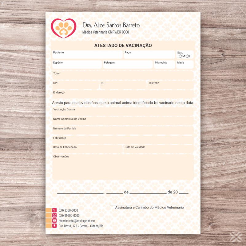 Atestado de Vacinação 3029 - Imagem 2