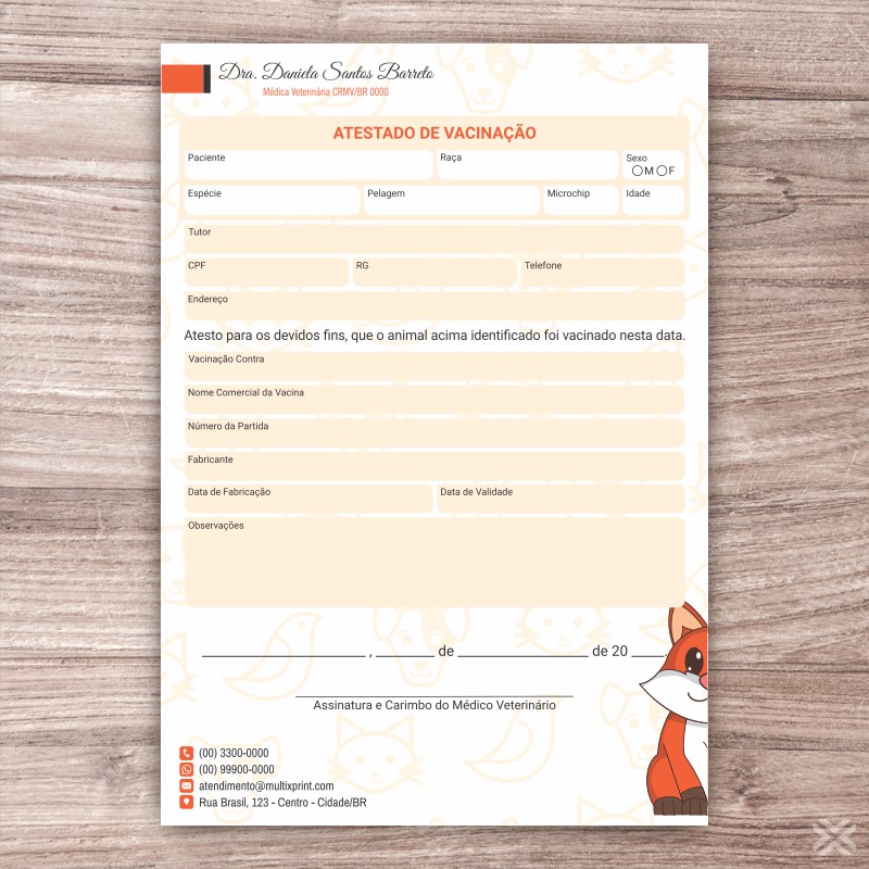 Atestado de Vacinação 3065 - Imagem 2