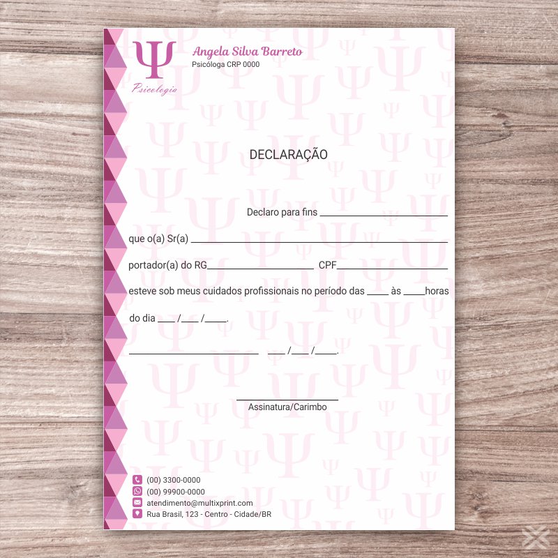 Declaração Psicólogo 2728 - Imagem 2