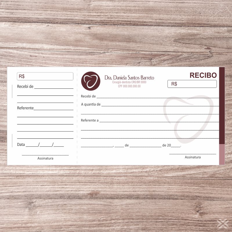 Recibo Dentista 0635 - Imagem 2