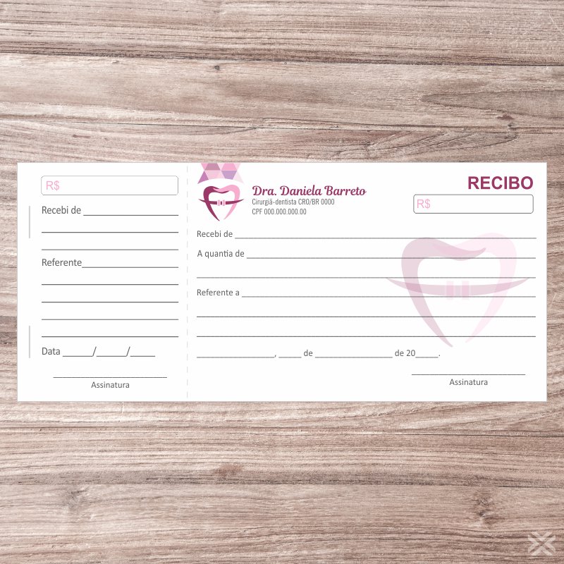 Recibo Dentista 0639 - Imagem 2
