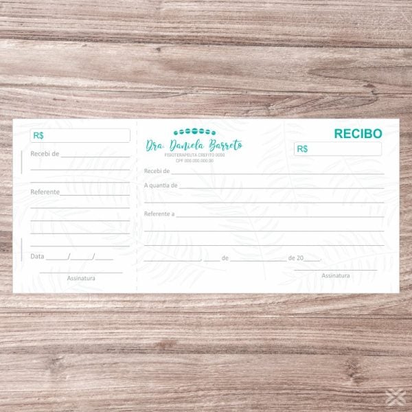 Recibo Fisioterapeuta 0994 - Imagem 2