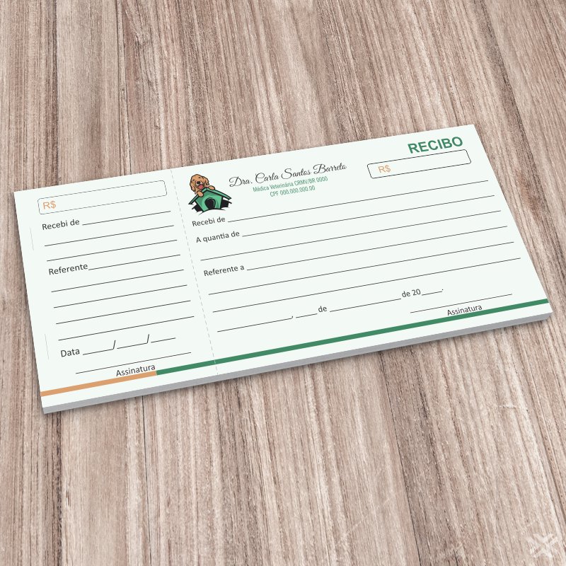 Recibo Veterinário 3082