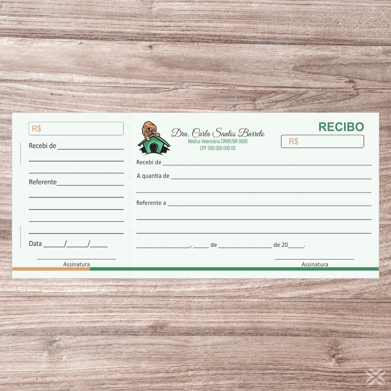 Recibo Veterinário 3082 - Imagem 2
