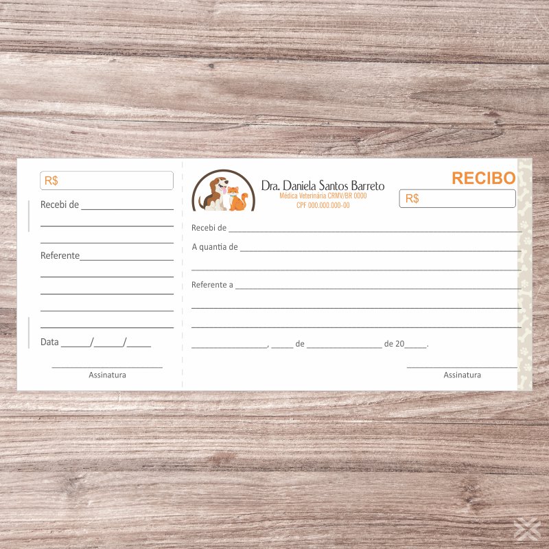 Recibo Veterinário 3096 - Imagem 2