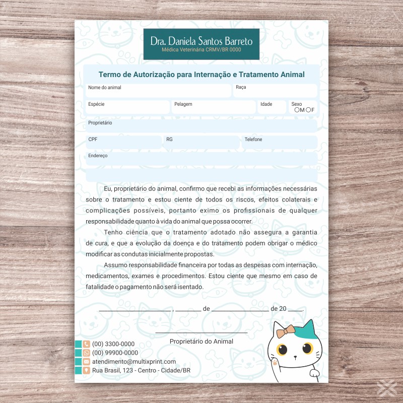 Termo Internação Veterinário 30128 - Imagem 2