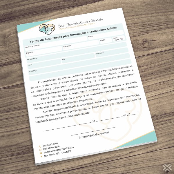 Termo Internação Veterinário 3089