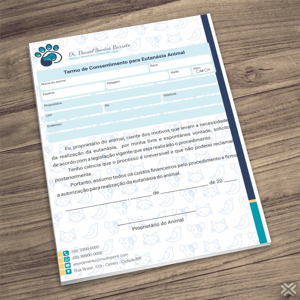 Termo para Eutanásia Veterinário 30102