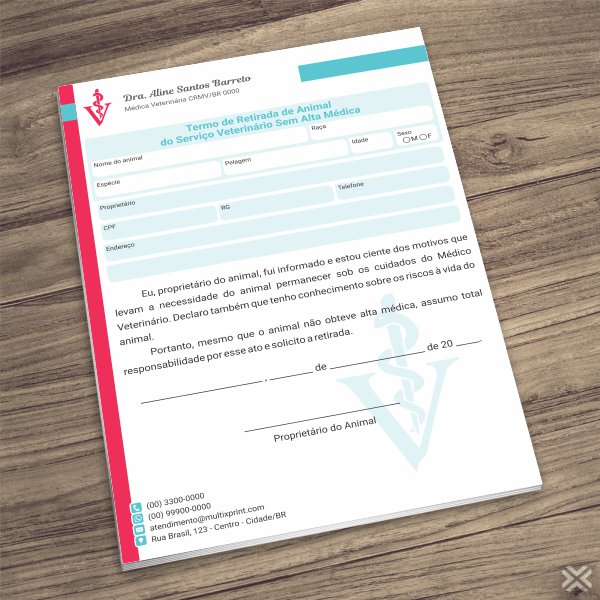 Termo Retirada Veterinário 3006