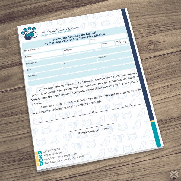 Termo Retirada Veterinário 30102