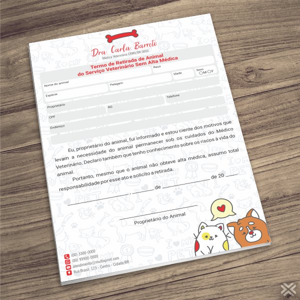 Termo Retirada Veterinário 3094
