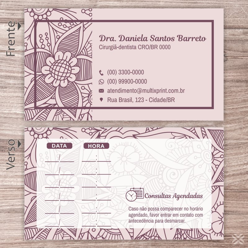 Cartão Agendamento Dentista 0612 - Imagem 2