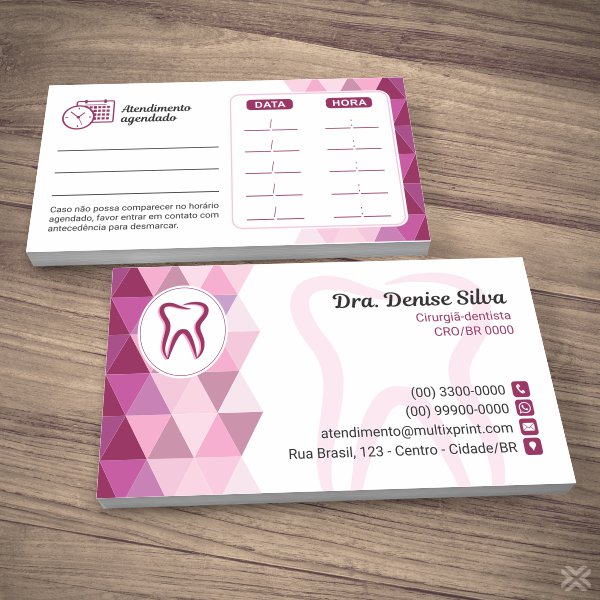 Cartão Agendamento Dentista 0619