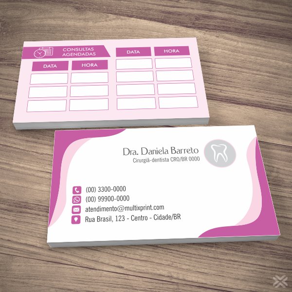 Cartão Agendamento Dentista 0643
