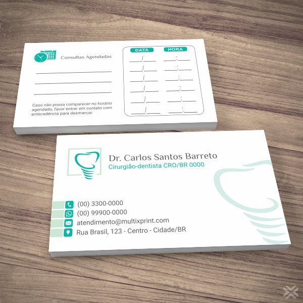 Cartão Agendamento Dentista 0659