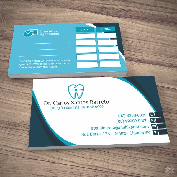 Cartão Agendamento Dentista 0660