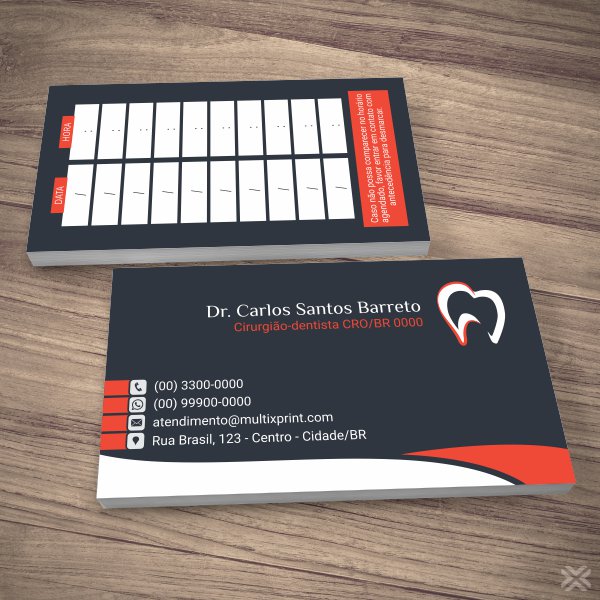 Cartão Agendamento Dentista 0663