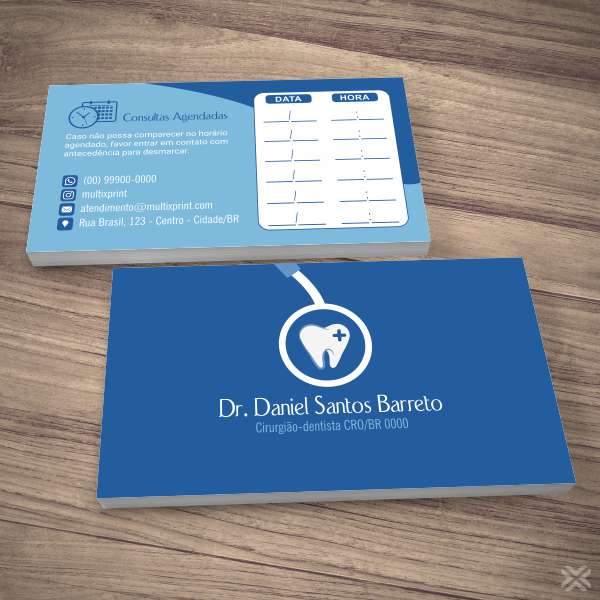 Cartão Agendamento Dentista 0673