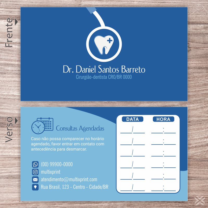 Cartão Agendamento Dentista 0673 - Imagem 2