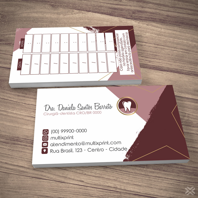 Cartão Agendamento Dentista 0683