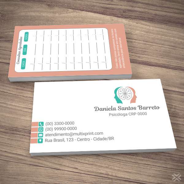 Cartão Agendamento Psicólogo 2777