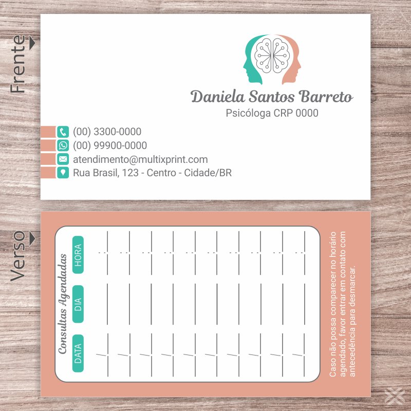 Cartão Agendamento Psicólogo 2777 - Imagem 2