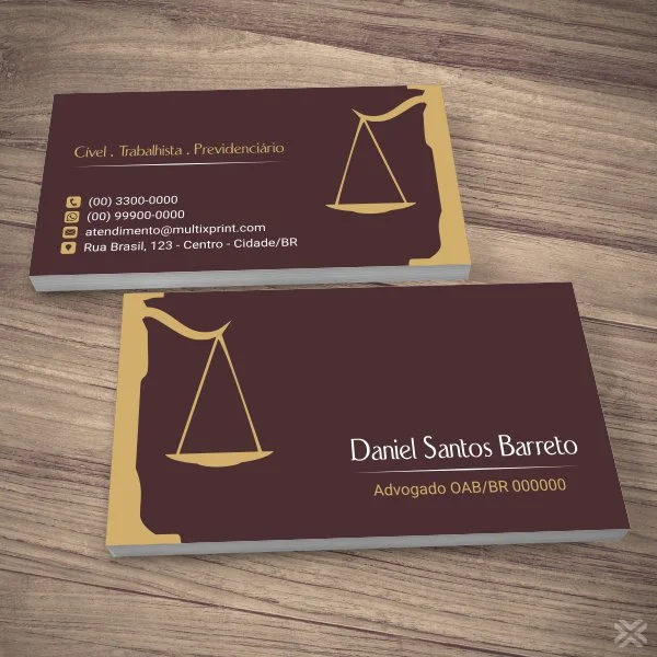Cartão de Visita Advogado 0135