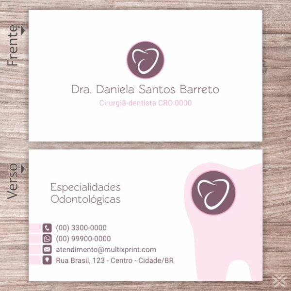 Cartão de Visita Dentista 0648 - Imagem 2