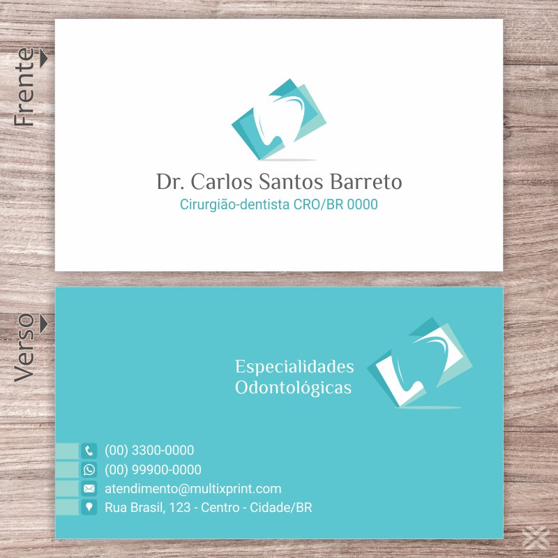 Cartão de Visita Dentista 0652 - Imagem 2