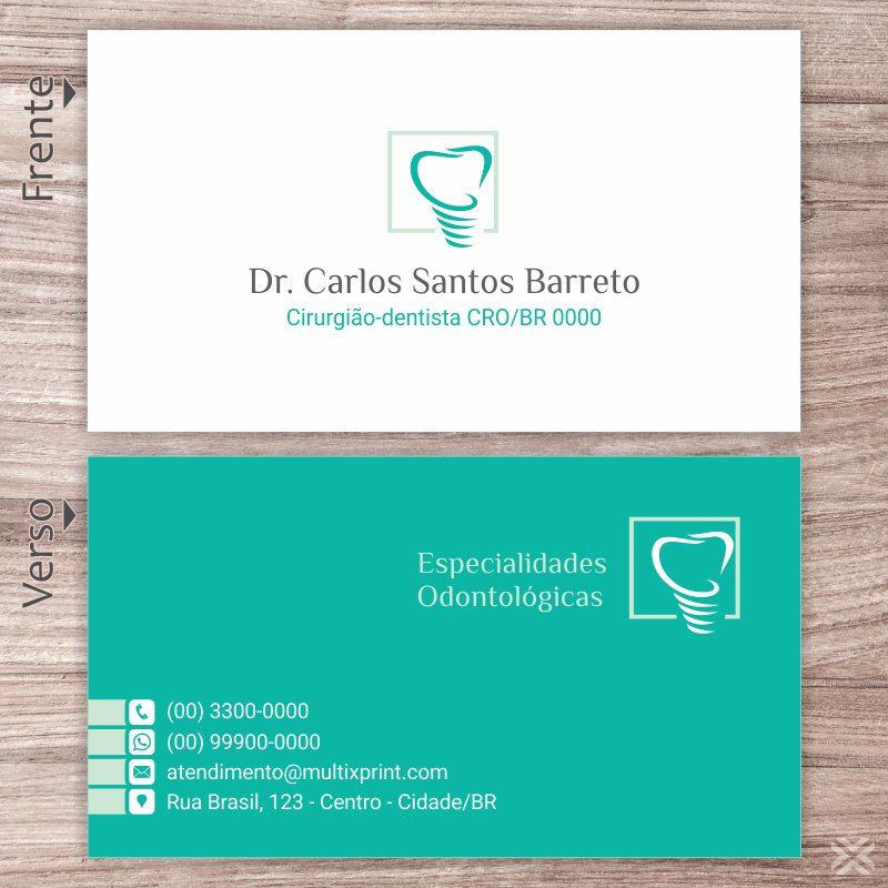 Cartão de Visita Dentista 0659 - Imagem 2