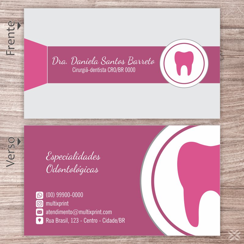 Cartão de Visita Dentista 0675 - Imagem 2