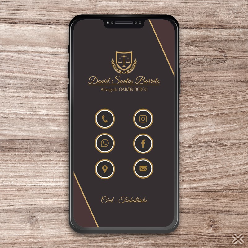 Cartão Digital Advogado 0166