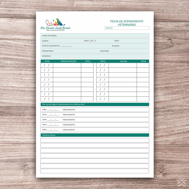 Ficha de Atendimento Veterinário 3098 - Imagem 2