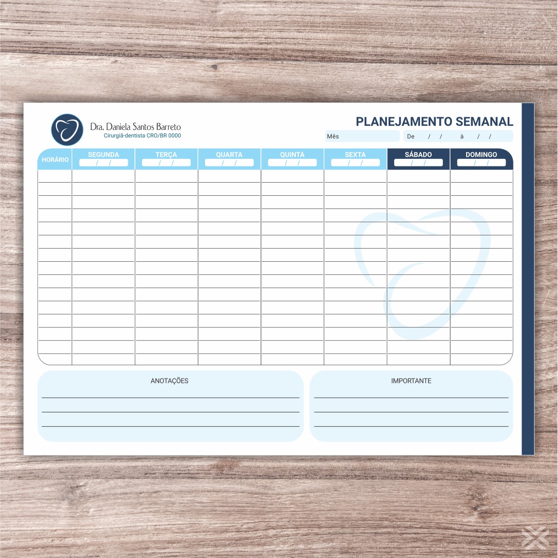 Planner Dentista 0651