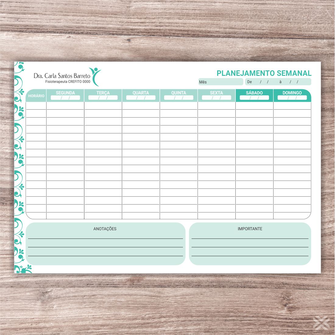 Planner Fisioterapeuta 0946