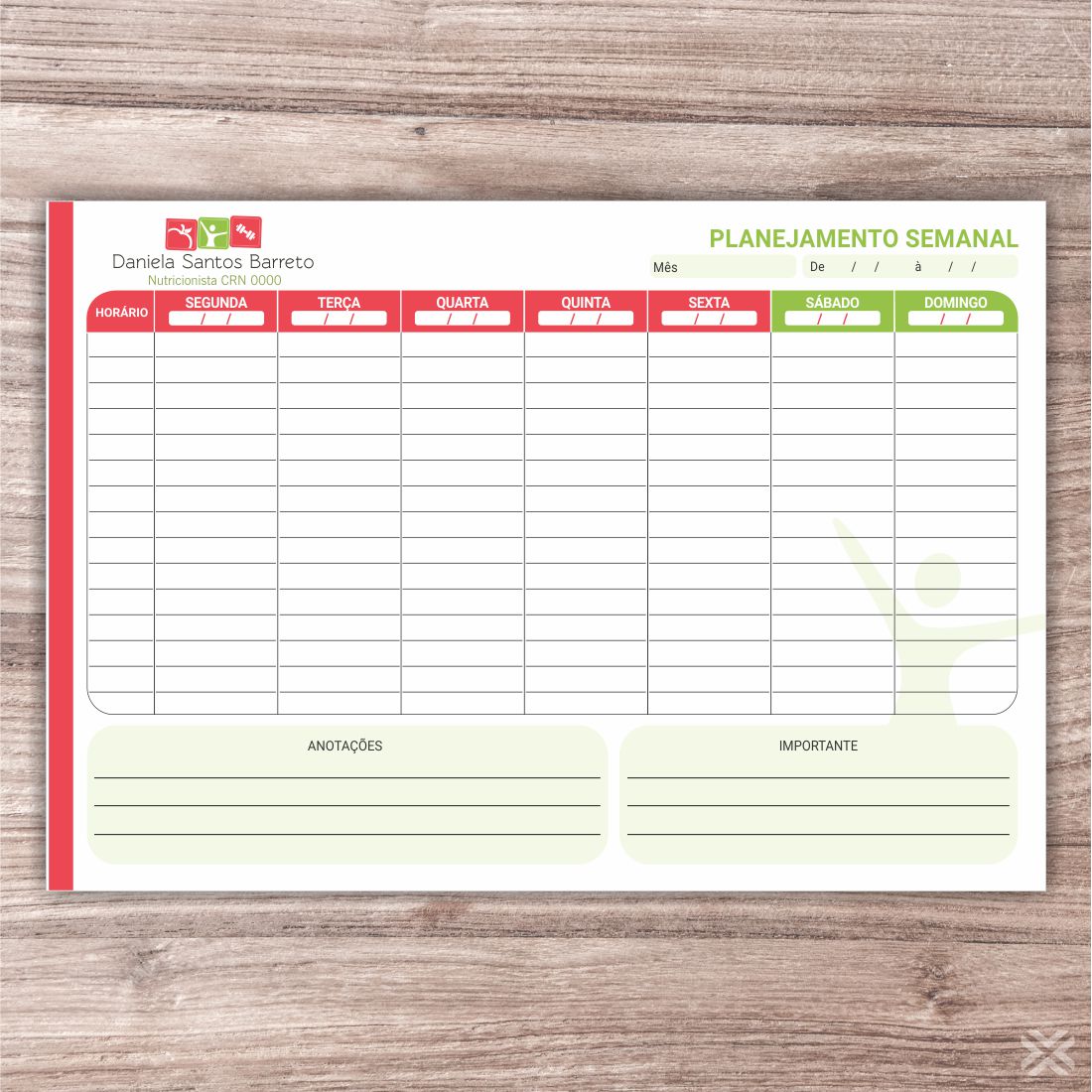 Planner Nutricionista 2439