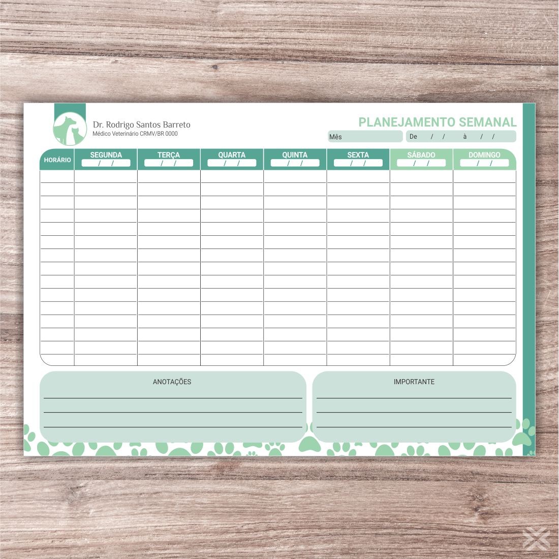 Planner Veterinário 3004