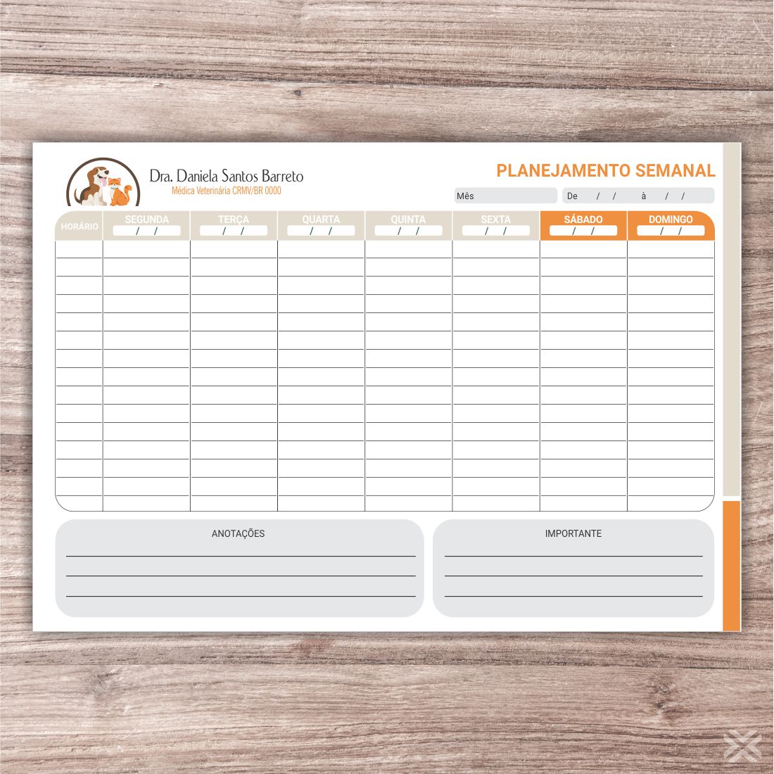 Planner Veterinário 3096