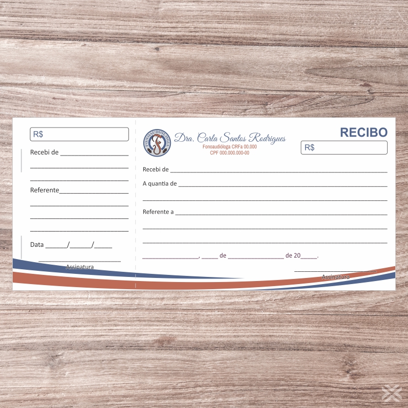 Recibo Fonoaudiólogo 6810 - Imagem 2