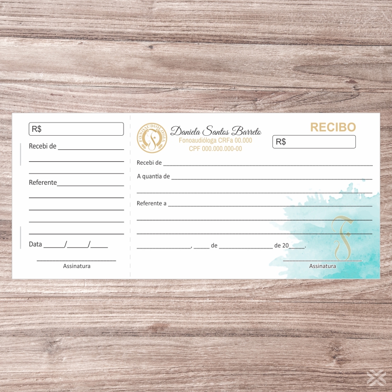 Recibo Fonoaudiólogo 6816 - Imagem 2