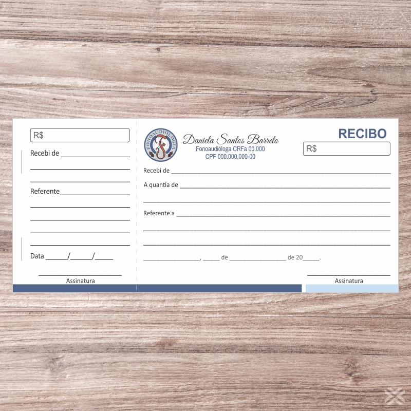 Recibo Fonoaudiólogo 6820 - Imagem 2