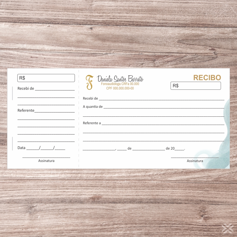 Recibo Fonoaudiólogo 6826 - Imagem 2
